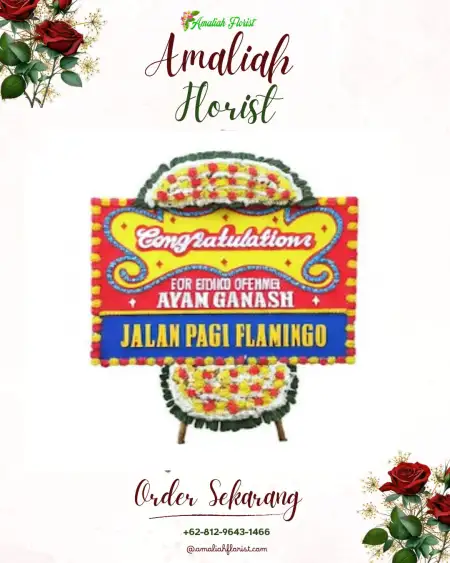 Sewa Papan Bunga Mendongan